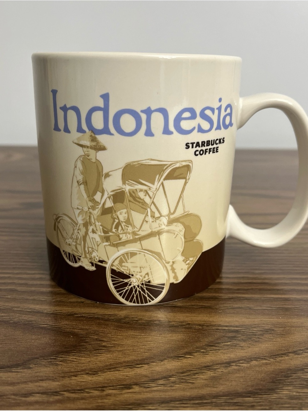 Starbucks Stoneware Coffee Mug Indonesia Global Icon Collector Series 16oz 2017